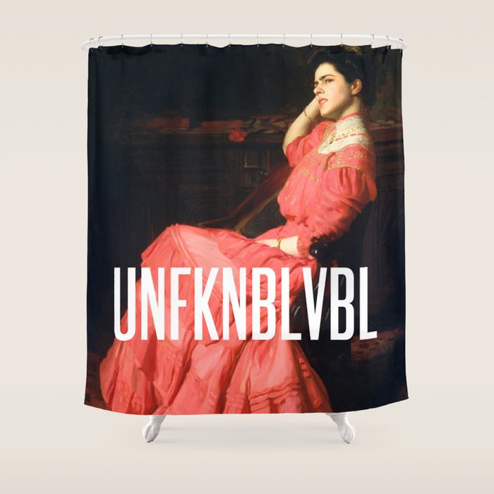 UNFKNBLVBL, Feminist Shower Curtain Gallery Image 1