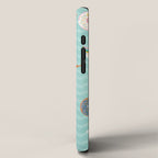 Gils on inflatable in swimming pool floats. iPhone Case Gallery Image 2