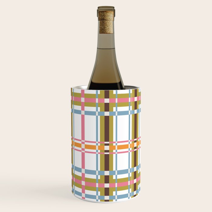 Bold Crosshatch Colorful Wine Chiller Gallery Image 2