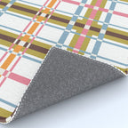 Bold Crosshatch Colorful Rug Gallery Image 4