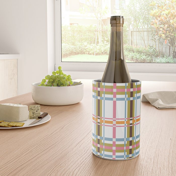 Bold Crosshatch Colorful Wine Chiller Gallery Image 4