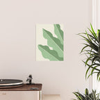 Color Block Abstract Leaf - Green Poster Gallery Image 2