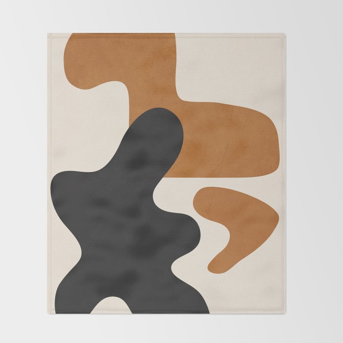 Abstract Art Minimal Shape 6 Throw Blanket Gallery Image 2
