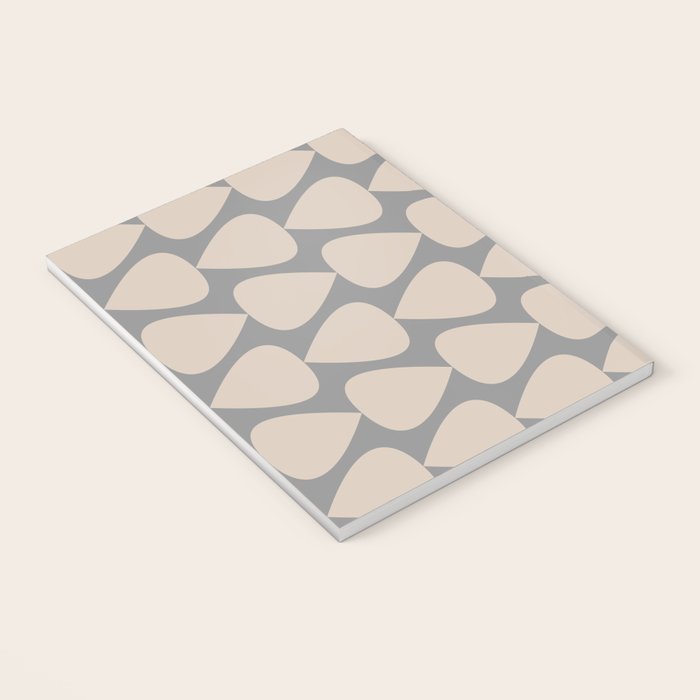 Plectrum Pattern in Putty and Gray Notebook Gallery Image 3