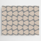 Plectrum Pattern in Putty and Gray Jigsaw Puzzle Gallery Image 1