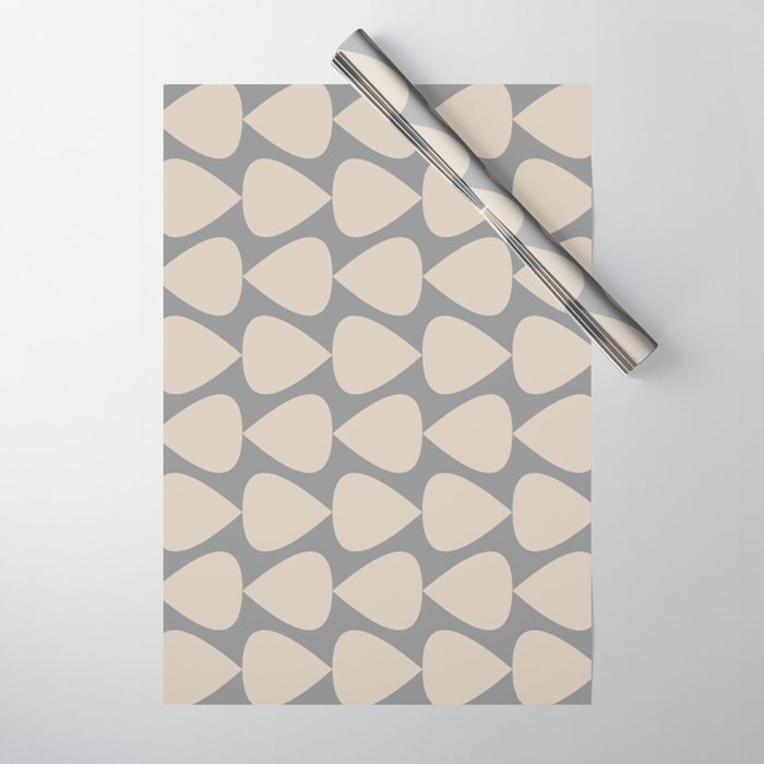 Plectrum Pattern in Putty and Gray Wrapping Paper Gallery Image 1