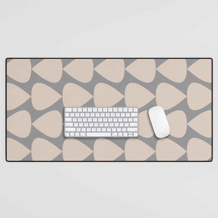 Plectrum Pattern in Putty and Gray Desk Mat Gallery Image 1
