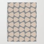 Plectrum Pattern in Putty and Gray Poster Gallery Image 4