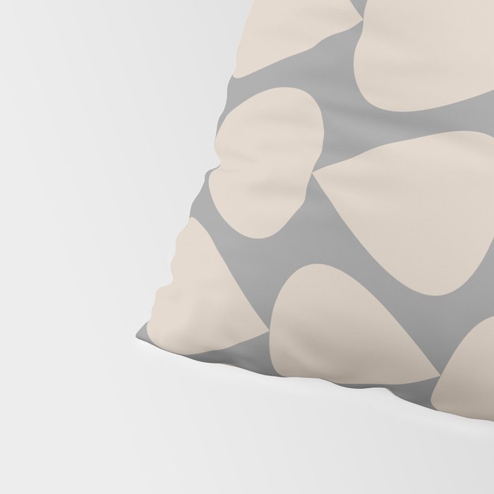 Plectrum Pattern in Putty and Gray Pillow Sham Gallery Image 4