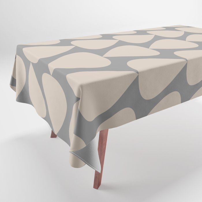 Plectrum Pattern in Putty and Gray Tablecloth Gallery Image 1