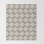 Plectrum Pattern in Putty and Gray Throw Blanket Gallery Image 2