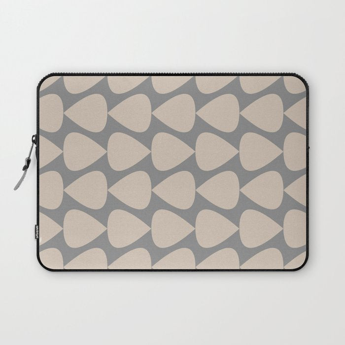 Plectrum Pattern in Putty and Gray Laptop Sleeve Gallery Image 1