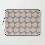 Plectrum Pattern in Putty and Gray Laptop Sleeve Gallery Image 1