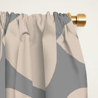 Plectrum Pattern in Putty and Gray Window Curtain Gallery Image 2