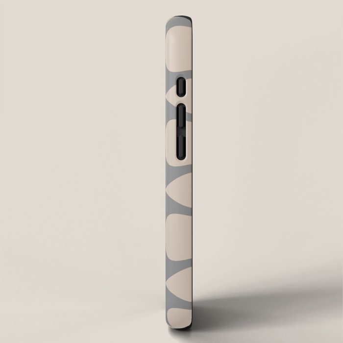 Plectrum Pattern in Putty and Gray iPhone Case Gallery Image 2