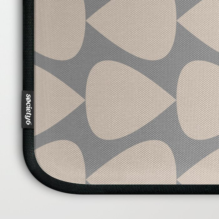 Plectrum Pattern in Putty and Gray Laptop Sleeve Gallery Image 3