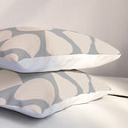 Plectrum Pattern in Putty and Gray Pillow Sham Gallery Image 3