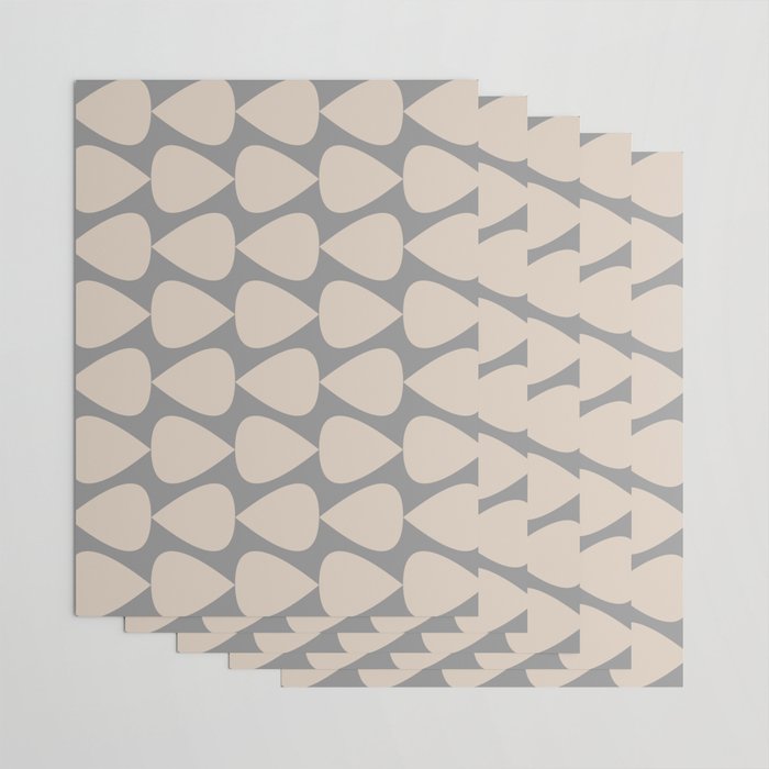 Plectrum Pattern in Putty and Gray Wrapping Paper Gallery Image 3