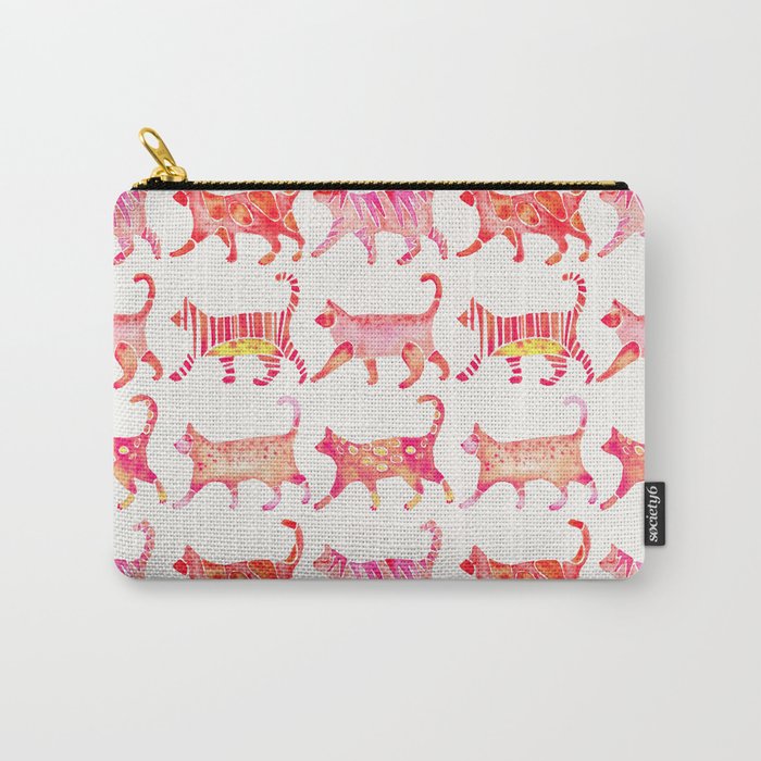 Cat Collection - Pink Palette Carry All Pouch Gallery Image 1