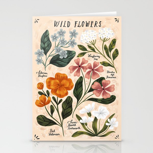 Wild Flowers ~ vol2.  vintage inspired botanical Stationery Card Gallery Image 2