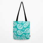 Eggshell Blue Melted Happiness Tote Bag Gallery Image 2
