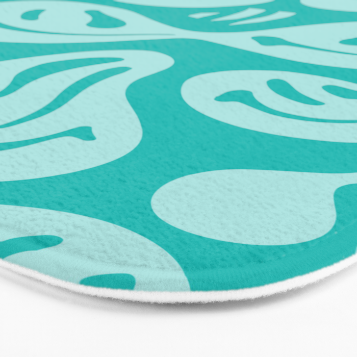 Eggshell Blue Melted Happiness Bath Mat Gallery Image 3