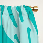 Eggshell Blue Melted Happiness Window Curtain Gallery Image 2