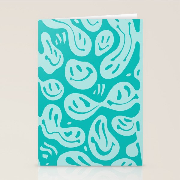 Eggshell Blue Melted Happiness Stationery Card Gallery Image 1