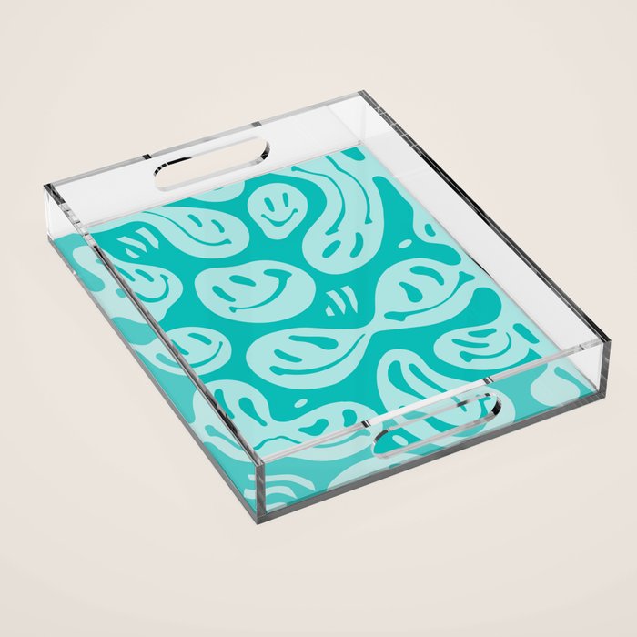 Eggshell Blue Melted Happiness Acrylic Tray Gallery Image 1