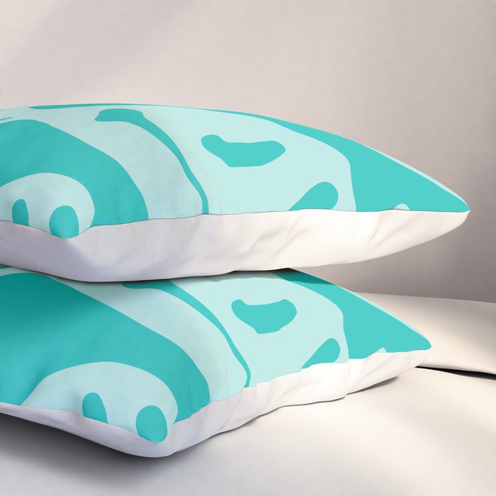 Eggshell Blue Melted Happiness Pillow Sham Gallery Image 3