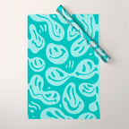 Eggshell Blue Melted Happiness Wrapping Paper Gallery Image 1