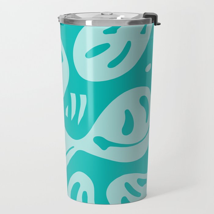 Eggshell Blue Melted Happiness Travel Mug Gallery Image 2