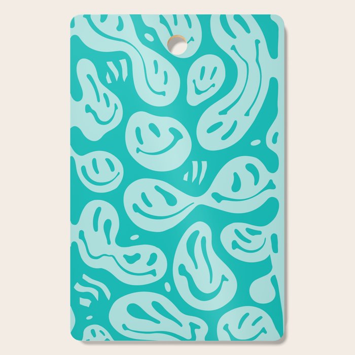 Eggshell Blue Melted Happiness Cutting Board Gallery Image 1