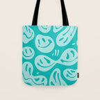 Eggshell Blue Melted Happiness Tote Bag Gallery Image 1