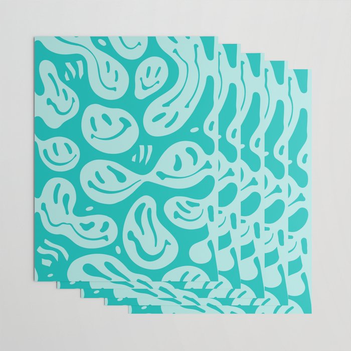 Eggshell Blue Melted Happiness Wrapping Paper Gallery Image 3