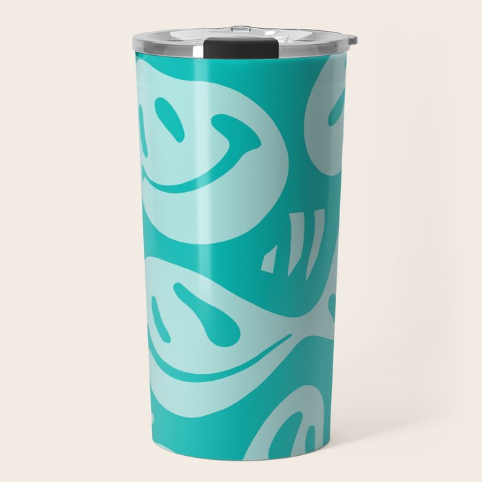 Eggshell Blue Melted Happiness Travel Mug Gallery Image 1