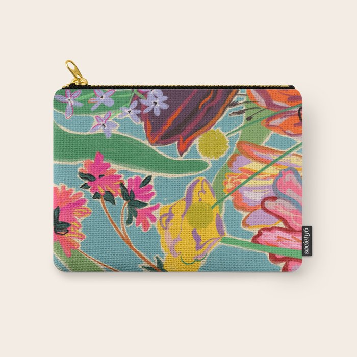 COLOURFUL TULIPS MEDITATION Carry All Pouch Gallery Image 1