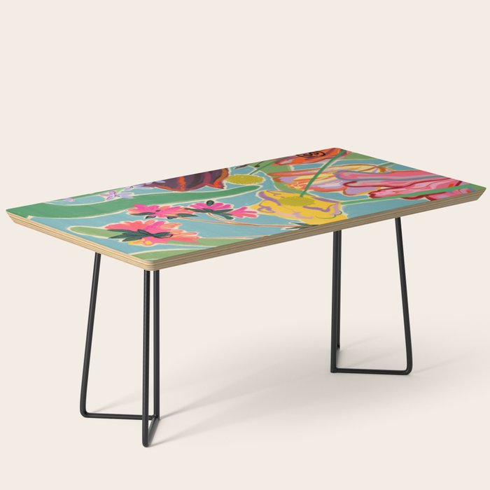 COLOURFUL TULIPS MEDITATION Coffee Table Gallery Image 1
