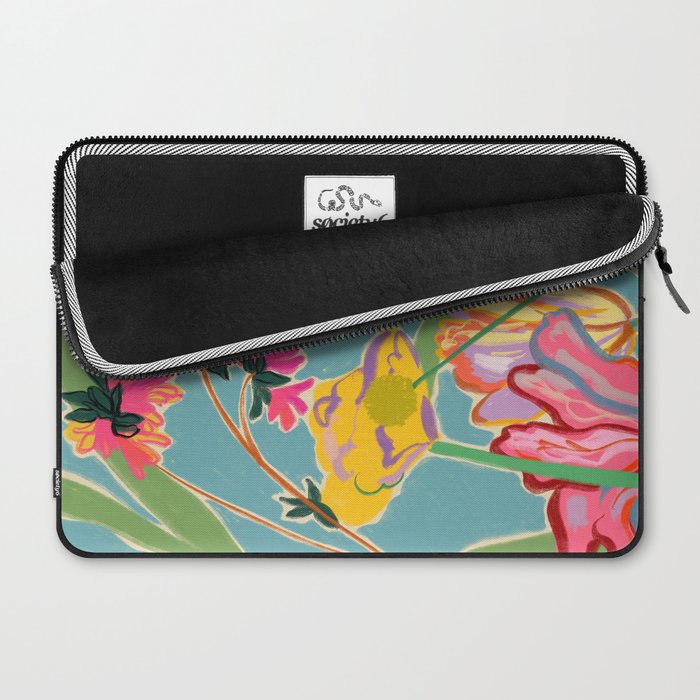 COLOURFUL TULIPS MEDITATION Laptop Sleeve Gallery Image 2