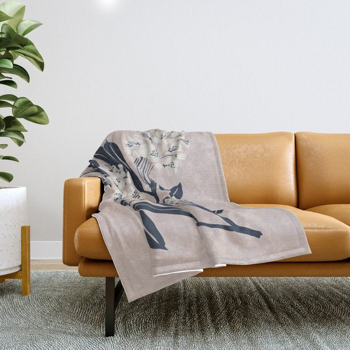 Boho Botanica Throw Blanket Gallery Image 1