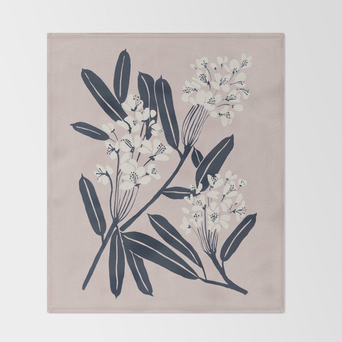 Boho Botanica Throw Blanket Gallery Image 2