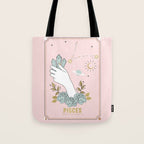 Pisces Zodiac sign Tote Bag Gallery Image 1