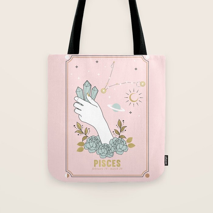 Pisces Zodiac sign Tote Bag Gallery Image 1