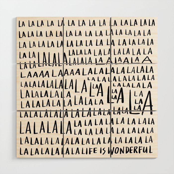 Life is Wonderful Wood Wall Art Gallery Image 1