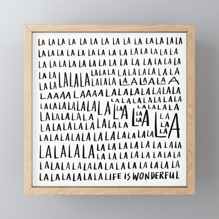 Life is Wonderful Mini Art Print Gallery Image 1