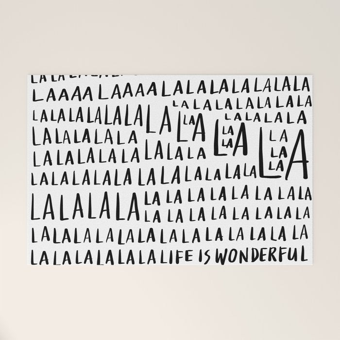 Life is Wonderful Welcome Mat Gallery Image 1
