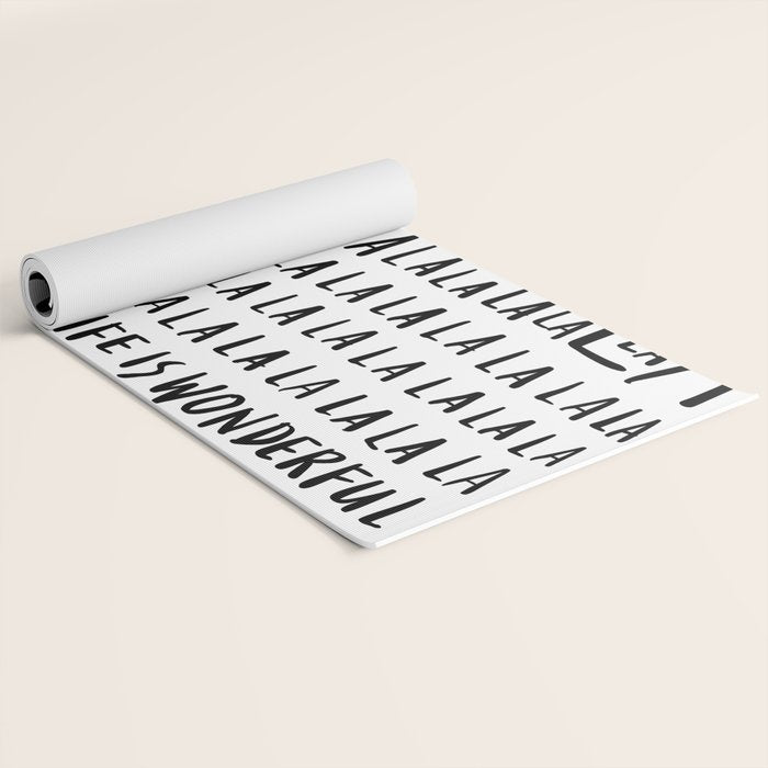 Life is Wonderful Yoga Mat Gallery Image 2
