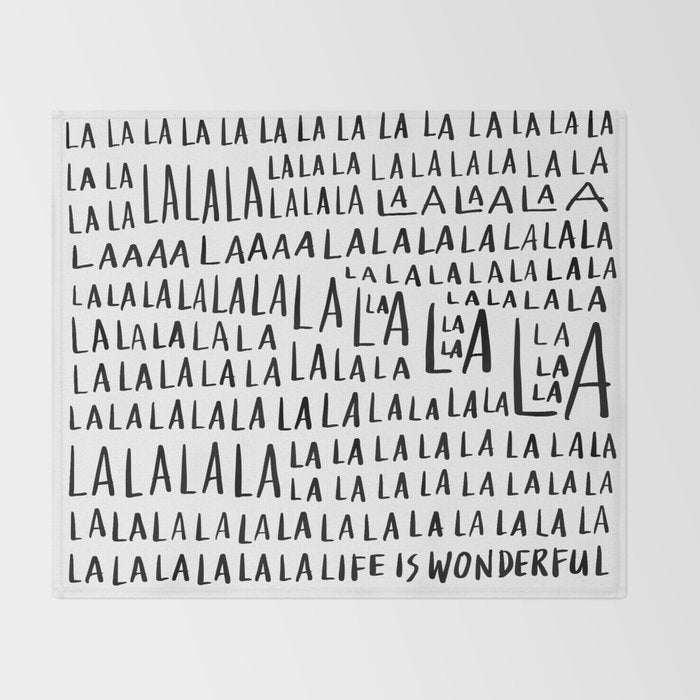 Life is Wonderful Throw Blanket Gallery Image 2