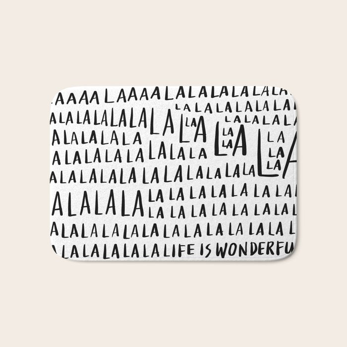 Life is Wonderful Bath Mat Gallery Image 1