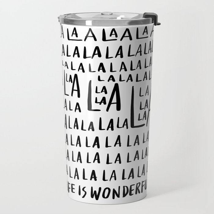 Life is Wonderful Travel Mug Gallery Image 2